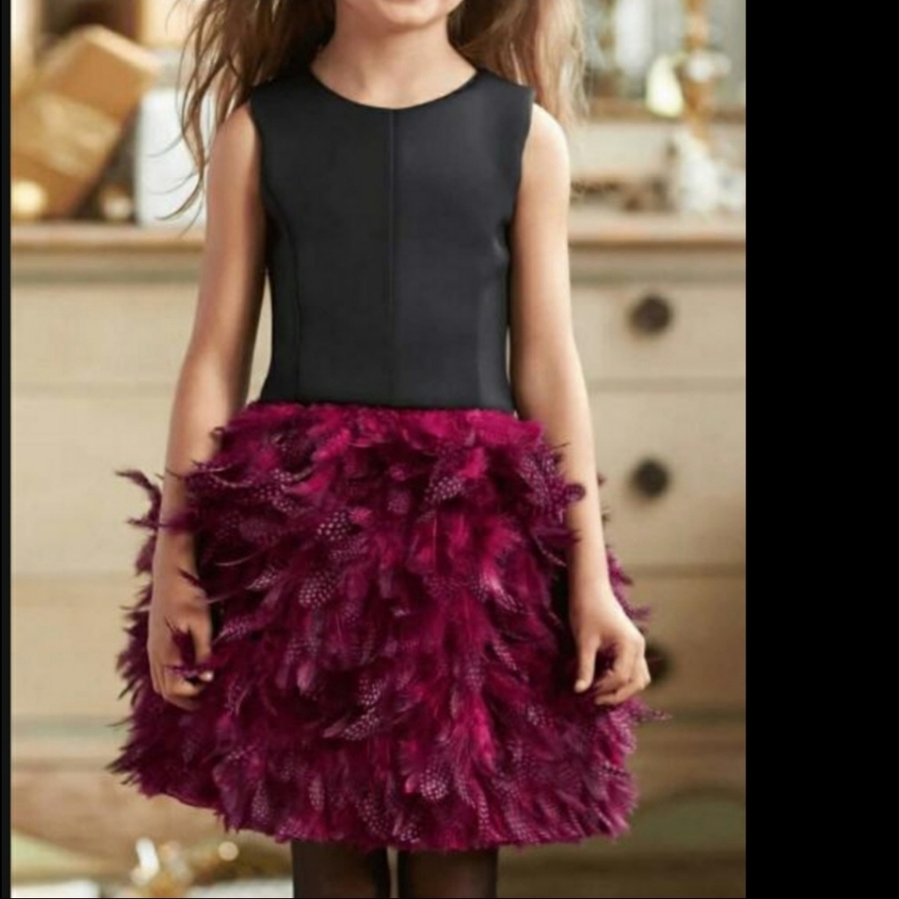 Chasing fireflies Zoe LTD girl's feather dress